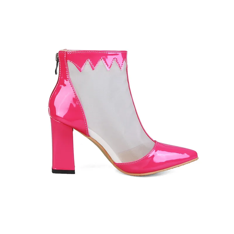 FEDONAS/женские туфли-лодочки из сетчатой лакированной кожи на высоком каблуке, летние туфли для выпускного вечера, женские туфли с острым