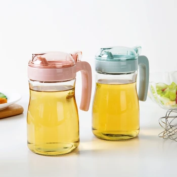 

Kitchen glass oil pot home transparent oil vinegar soy sauce seasoning bottle creative spice oil bottle tank container lw035227