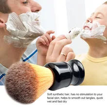 Кисть для бритья синтетическая кисть для волос черная ручка щетка для бритья Профессиональный иструмент для парикмахерской