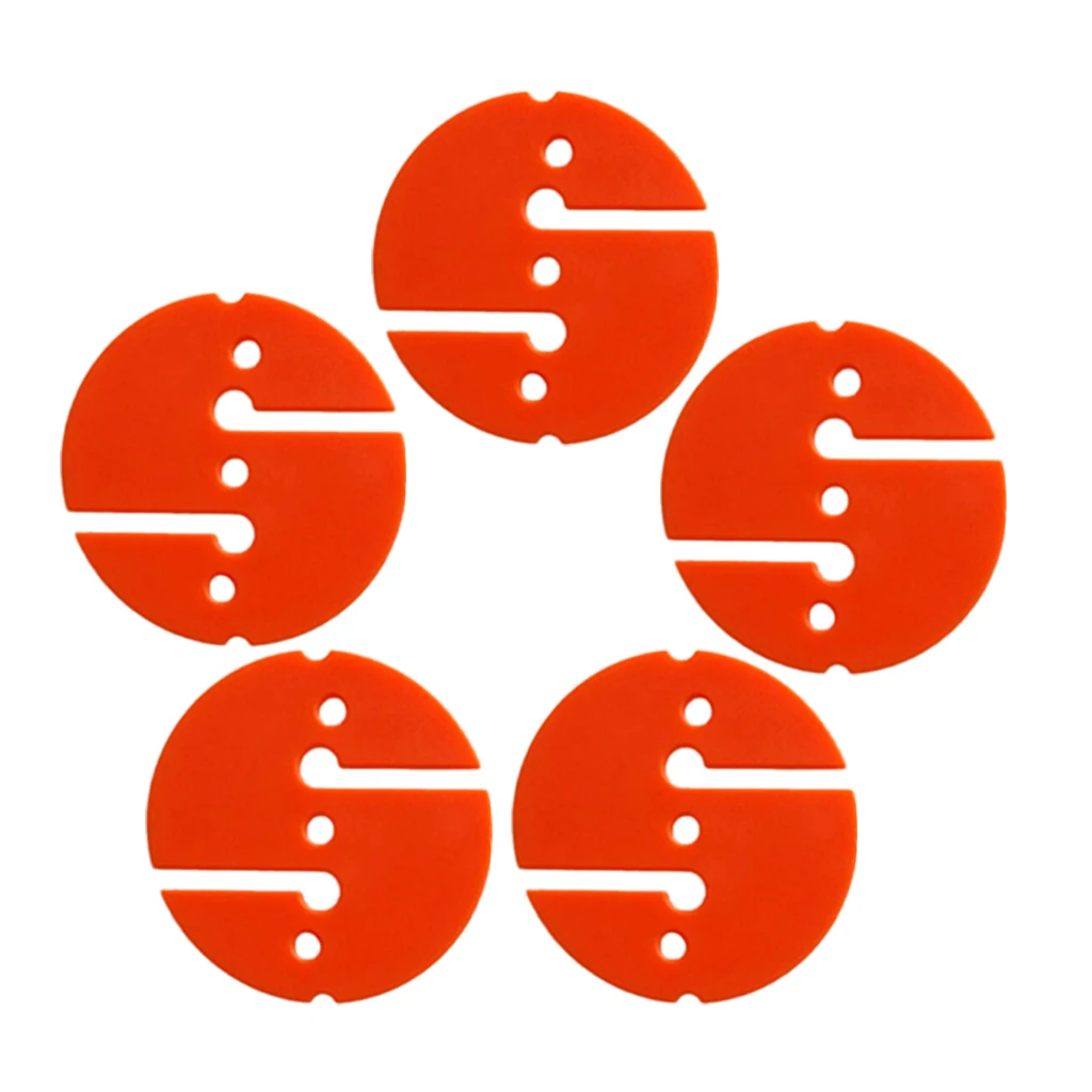 5 Pieces Lightweight Plastic Circle Scuba Diving Wreck Cave Directional Dive Line Arrow Marker Pointer - Choose Colors