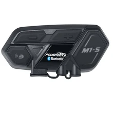 Bluetooth 4 1 M1 S motorcycle bluetooth helmet headset intercom up to 8 riders group talking