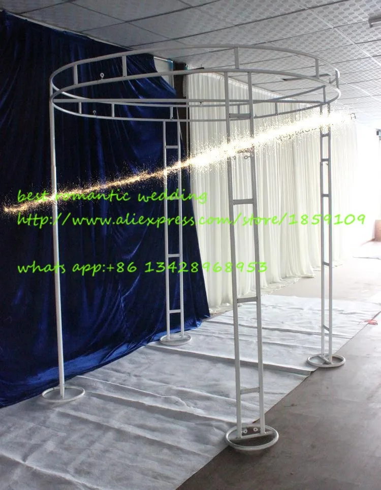New 2m 2 8meter Adjustable Circular Stainless Steel Pipe Frame For