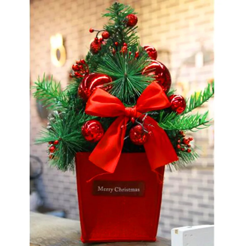 

Christmas Ornament PVC Creative Mini Christmas Tree Children Christmas Gift Table Decoration Action Figure Toy G1985