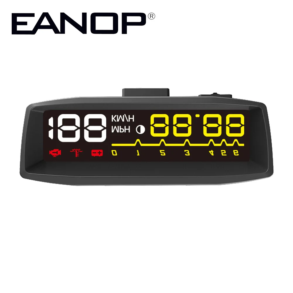 Eanop en-салона автомобиля HUD Дисплей OBD II EOBD Авто Цифровой автомобиль спидометр для Audi A6 C6 toyota Ford