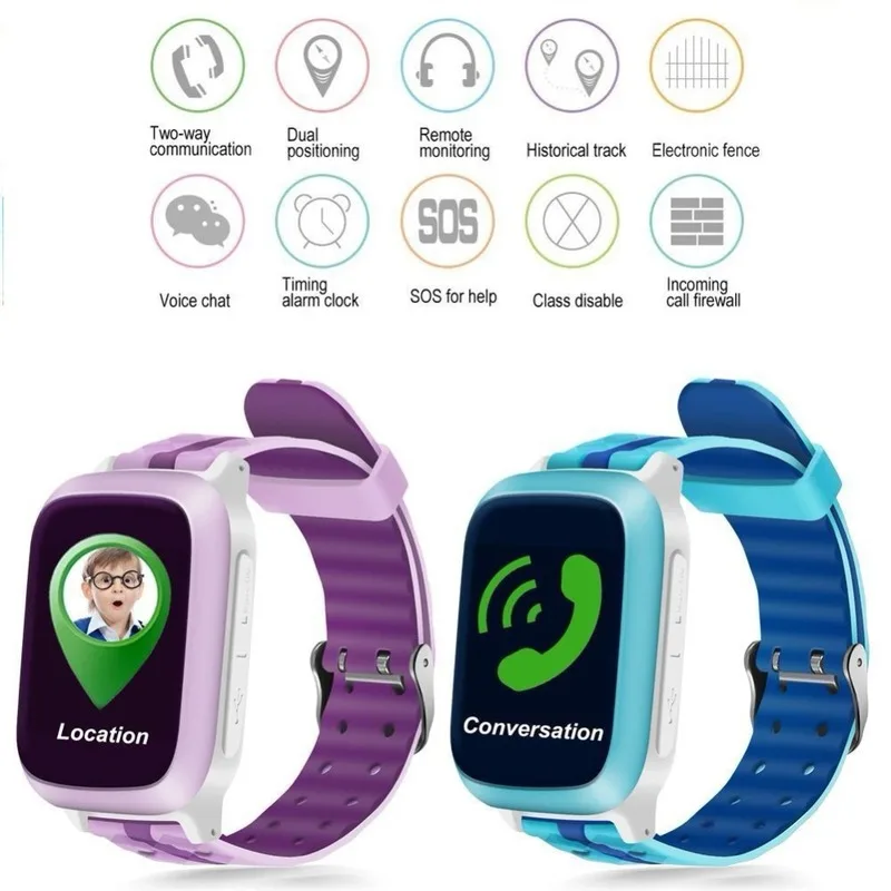 AMTERBEST DS18 Smart Watch Kids Children baby GPS WiFi Locator Tracker SOS Call SMS Waterproof Support SIM Card PK Q50 Q90 Q10