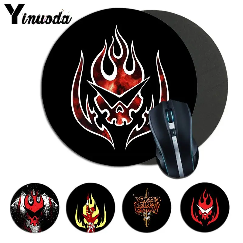 

Yinuoda Top Quality gurren lagann Natural Rubber anime mousepad Desk Mat Pattern Soft Accessories game gaming mousepad