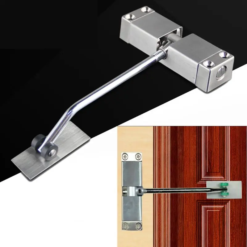 

Auto Mounted Spring Door Closer Stainless Steel Adjust Surface Self Closing Door