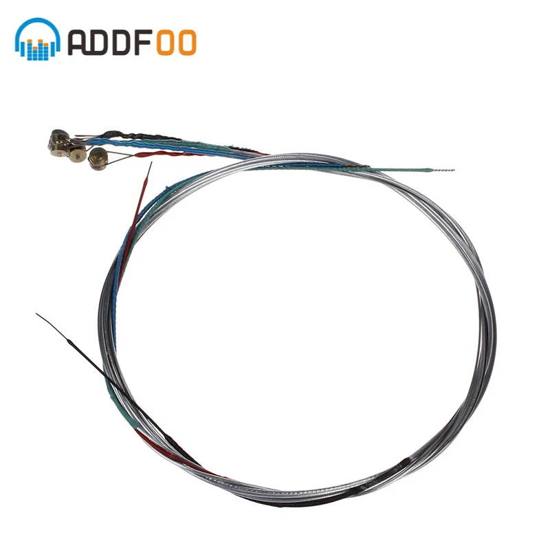 ADDFOO 1 مجموعة من 3/4 4/4 الكمان سلاسل E-A-D-G الصلب الأساسية الكرة رئيس الوترية الموسيقية قطع الأدوات اكسسوارات لاستبدال