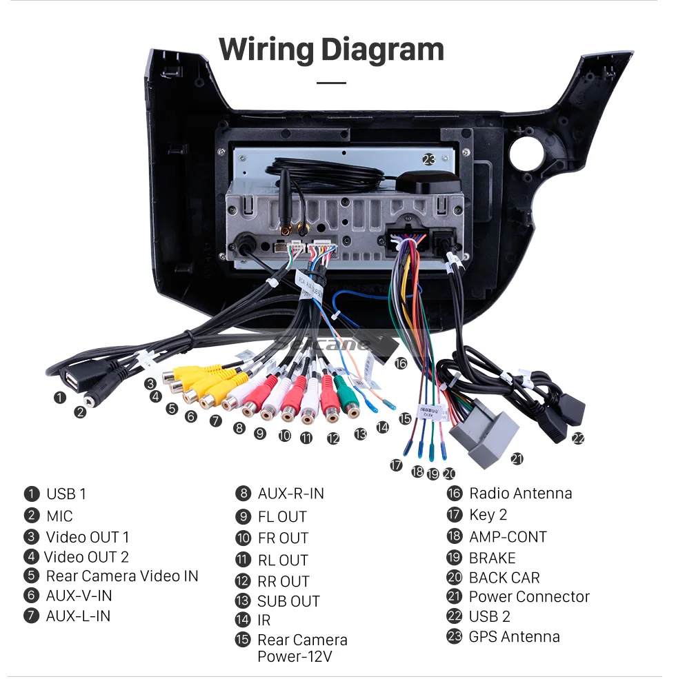 Perfect Seicane 10.1 inch Android 8.1/8.0 1Din Car Radio For 2007-2013 Honda FIT Touchscreen GPS Multimedia Player Wifi Head Unit 23