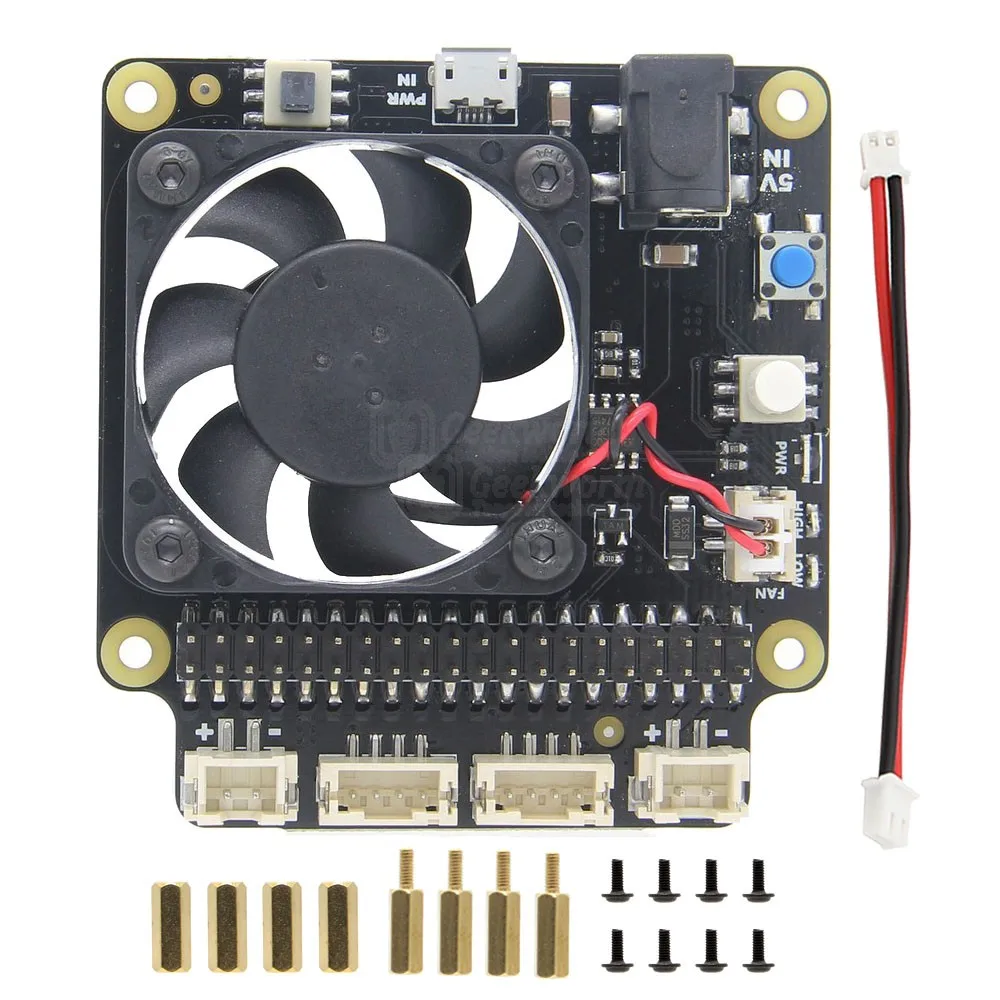 

New Raspberry Pi X735 Multifunction with Smart Safety Power and Temperature Control Fan Expansion Board For Raspberry Pi 3 B+