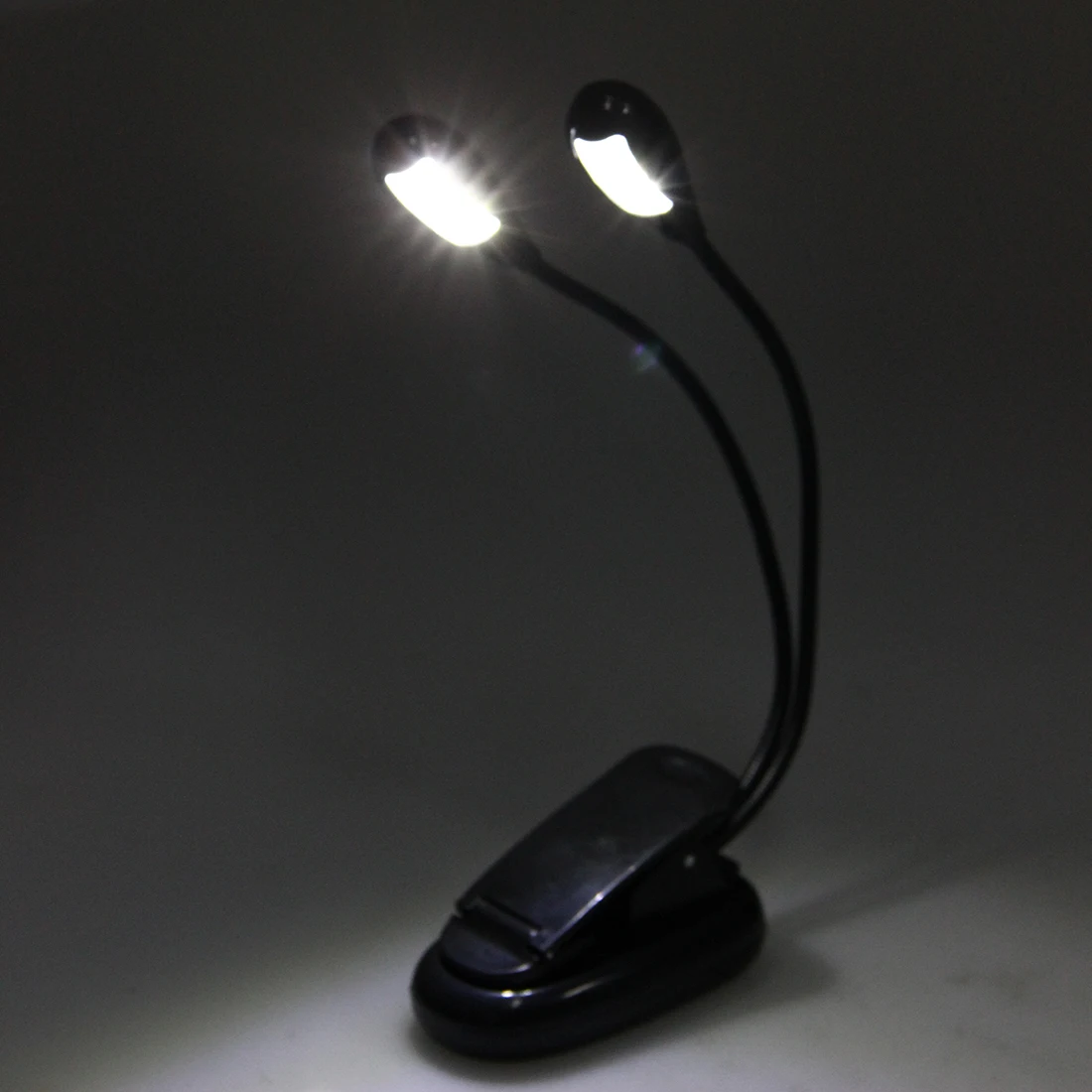 Лучшая цена музыкальная лампа со стойкой для чтения светильник лампа для чтения настольная лампа с 8 светодиодный двойной стержень черный
