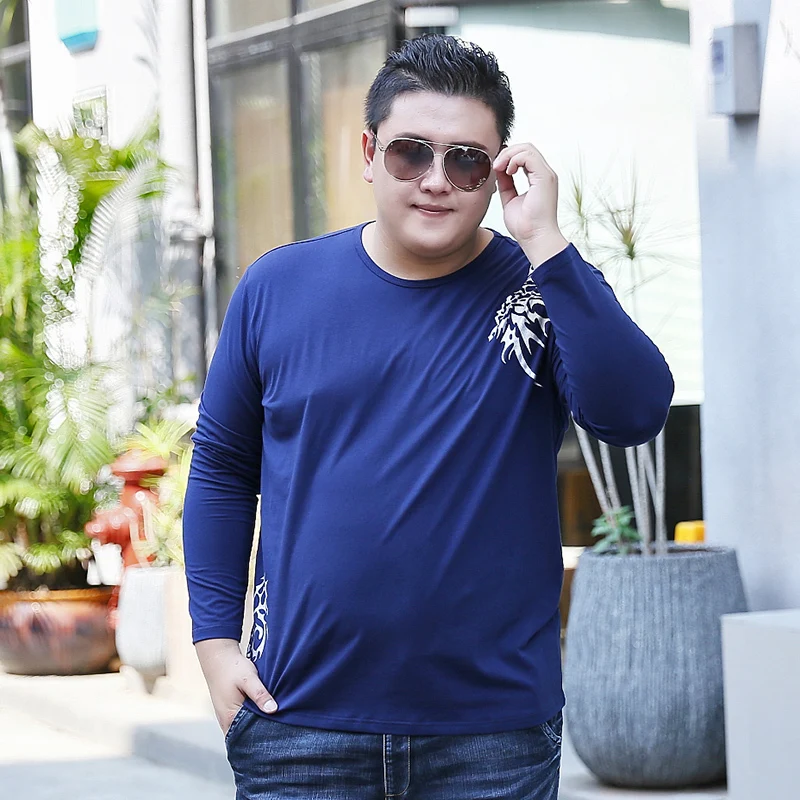 Новый Большие размеры 8XL 6xl Для мужчин футболка с модным принтом Топы