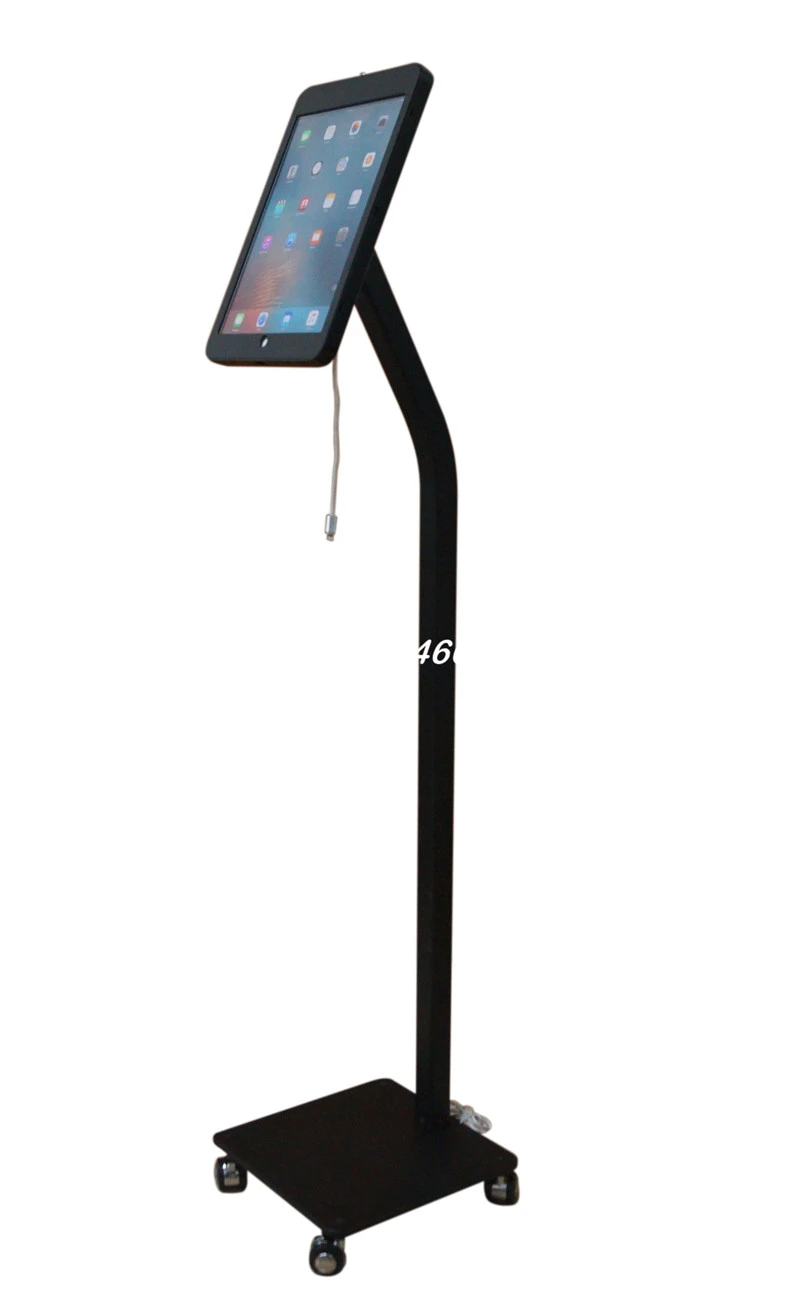 For Ipad Pro 12.9" Floor Stand Support Secure Display Lock Kiosk Security Holder With Antitheft