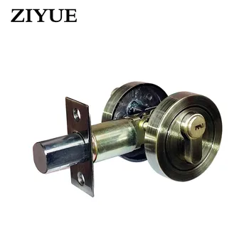 

Free Shipping Zinc Alloy Home house Room Locking Single Head Door Locking Auxiliary Lock
