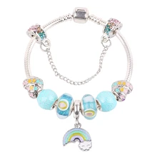 AIFEILI Классическая Радужная подвеска браслеты с муранским браслет из стеклянных бусин подходят для женщин браслеты оригинальные DIY ювелирные изделия