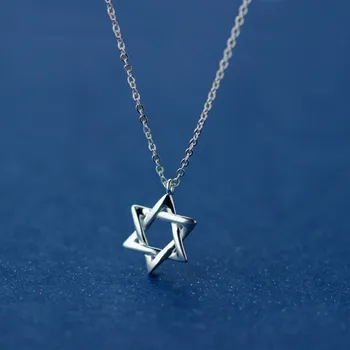 

MIESTILO David Star 925 Sterling Silver Necklaces & Pendants | Star of David Magen Hebrew Shield Sterling-silver-jewelry