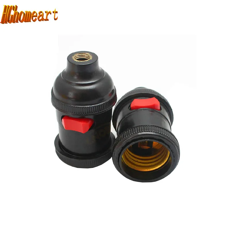 

With switch E27 screw caps cuffs machine work lamp cap lamp bulb socket Second gear switch