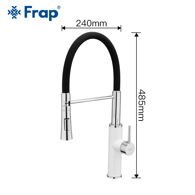  FRAP Kitchen Faucet fashion flexible kitchen sink faucet water mixer 3 color faucet taps 2 way spou - 32973334798