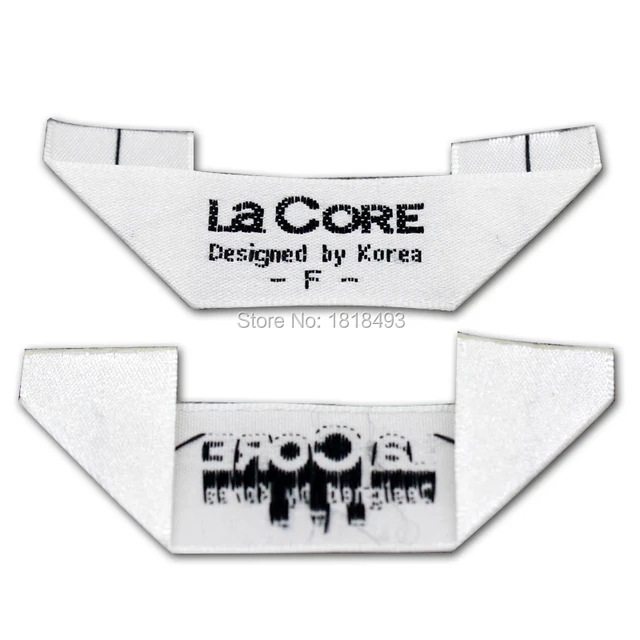 free shipping custom mitre fold clothing satin labels garment woven