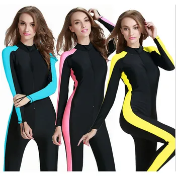 

Sbart UPF 50+ female wetsuit plus size surf suit full body swimwear surf protect dry suit dive skin suit wet suit for swimming