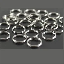 Envío gratuito Al Aire Libre EDC gadget 15mm plana de acero inoxidable llavero colgando hebilla llavero llavero accesorios 50 unids