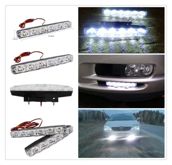

2pcs LED motorcycle car daytime running lights modeling anti-fog for Volkswagen vw Touran 1.4 Fox 1.2 Touareg2 GolfA5 GT