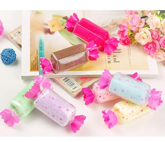 Free ship!1lot=30pc!Pure color  Wedding Favor Supplies / cake towel / Children 's Day gift / cartoon  towel / big candy towels