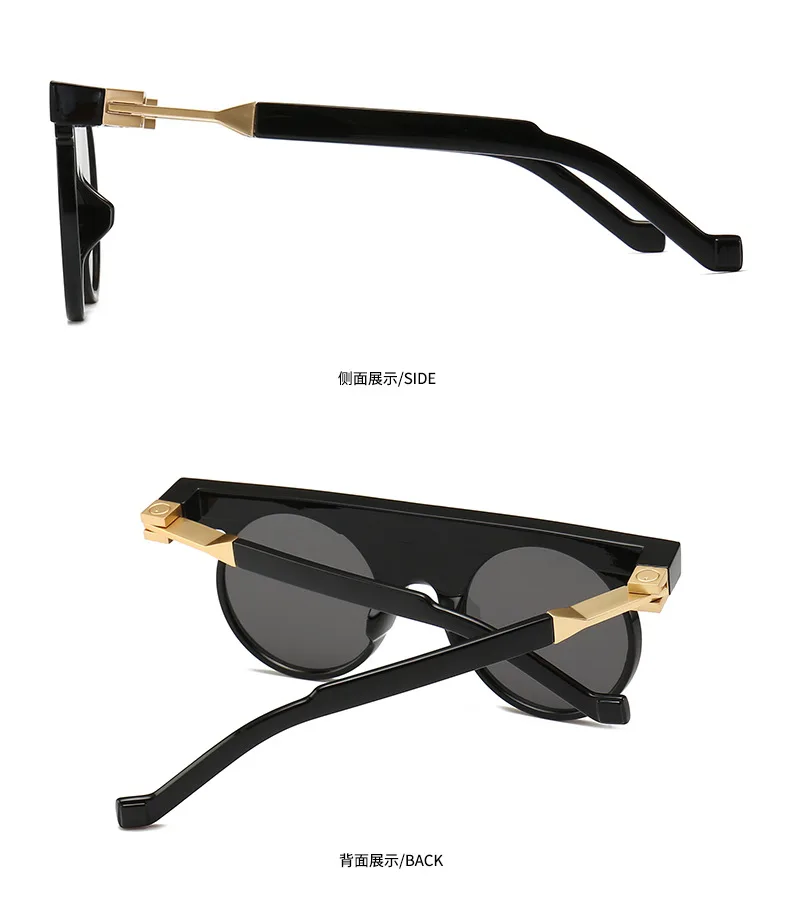 JackJad Мода будущее концепция BL0014 Стиль Солнцезащитные очки современные винтажные плоские круглые брендовые дизайнерские солнцезащитные очки Oculos De Sol