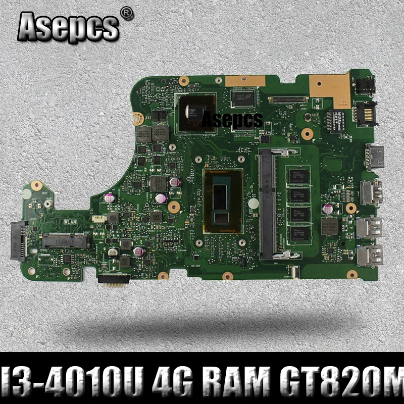 Asepcs X555LD Laptop motherboard for ASUS X555LP X555LA X555L X555 Test onboard mainboard 4G RAM I3-4010U GT820M | Компьютеры и офис