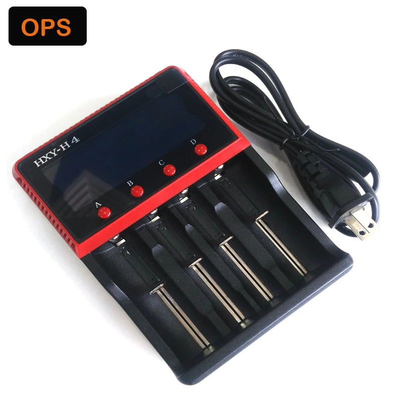 

Intelligent Smart High Quality H4 Lcd dispaly Intellicharge Li-ion/Lifepo4/NI-Mh/Ni-CD Battery Charger VS Nitecore D4