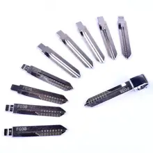 10 шт. Выгравированный линейный ключ для Ford FO38 2 в 1 весы LiShi режа зубов Заготовка ключа замка зажигания автомобиля № 19