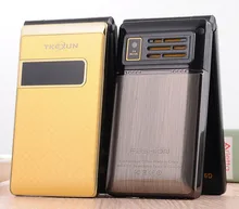 Роскошные оригинальные tkexun G9 металла телефон флип мобильный телефон Резервное вибрации телефон для человека русский французский язык tkexun G9