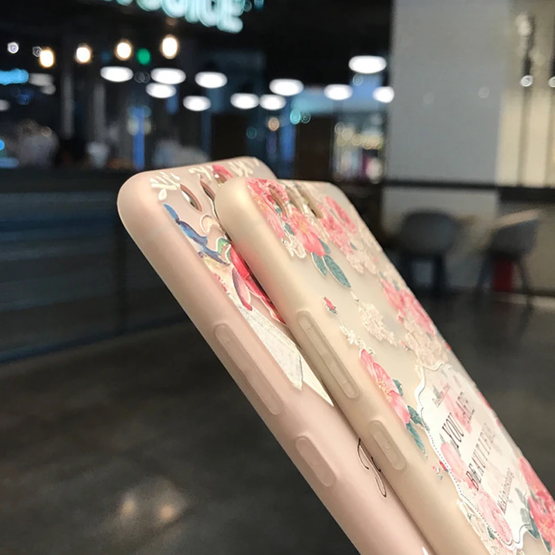 YueTuo матовый чехол для HuaWei p10 lite p10lite = nova 2017 силиконовый роскошный 3d цветок ТПУ