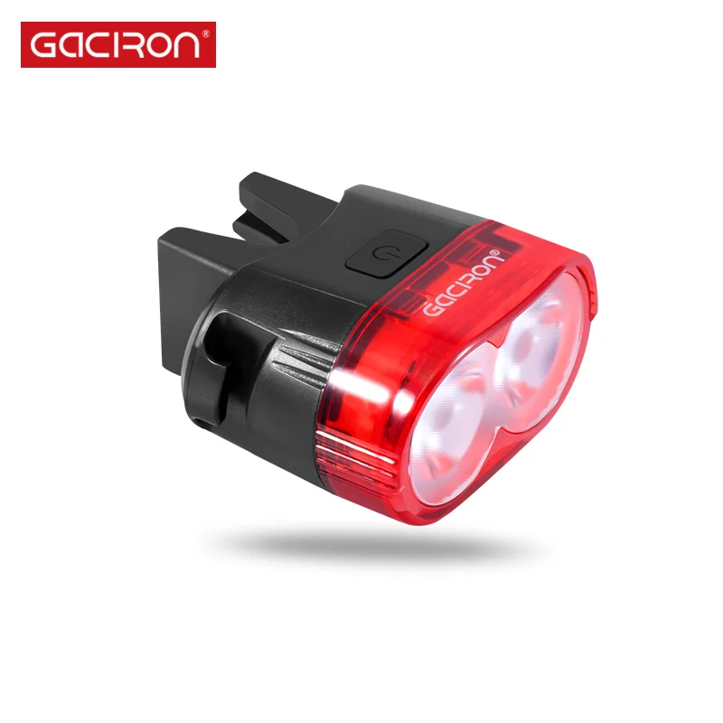 Gaciron W09-B, умный велосипедный светильник, задний тормозной светильник, Предупреждение, 60 Лум, USB, перезаряжаемый, IPX6, водонепроницаемый, задний фонарь, велосипедный