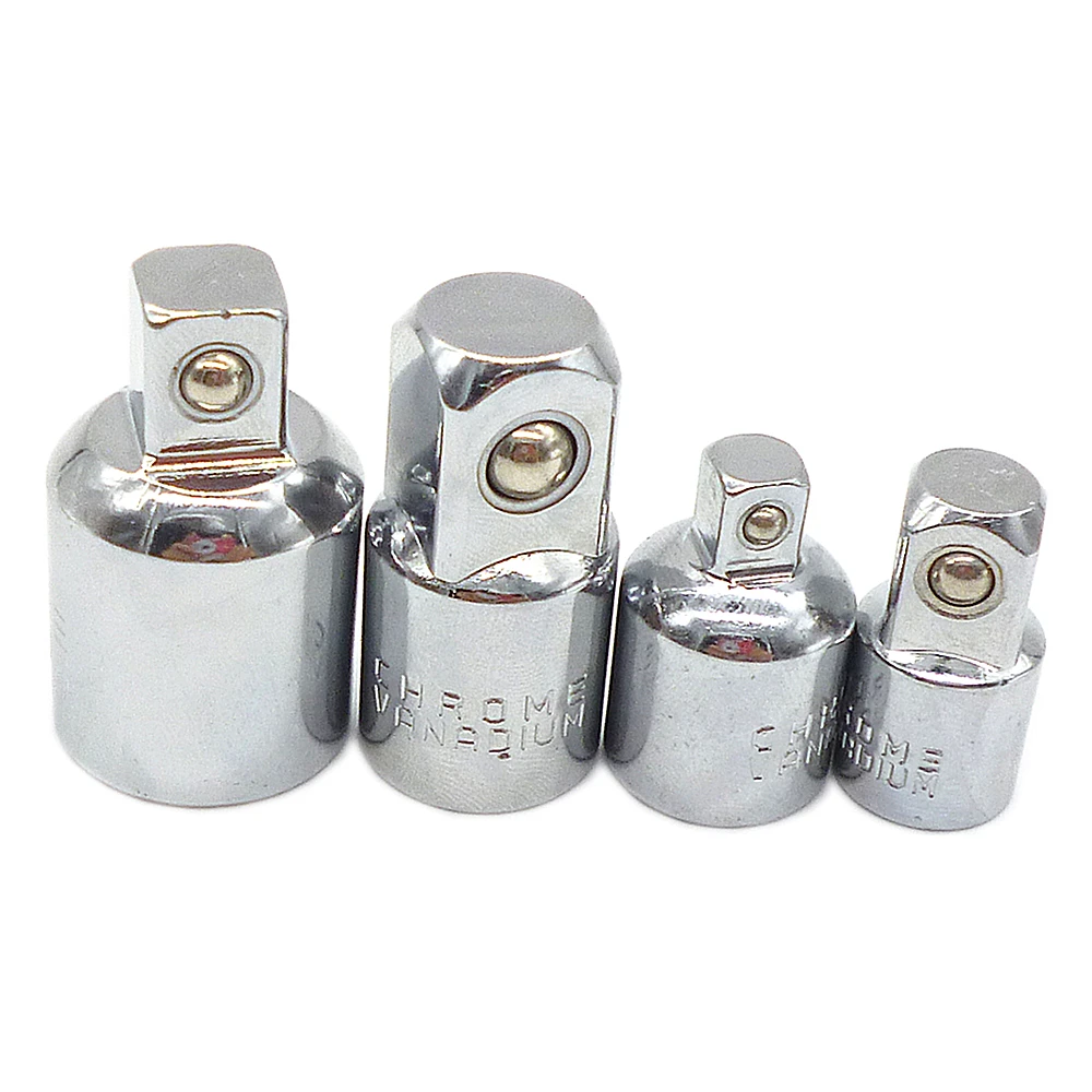 

4pcs 1/2" 3/8" 1/4" Drive Socket Wrench Converter Reducer Air Impact Professional Ratchet Adapter Tool Set Brand New