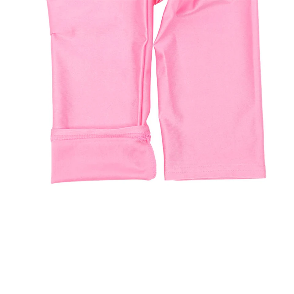 Одноцветные флуоресцентные леггинсы размера плюс, женские леггинсы с эффектом пуш-ап для фитнеса, блестящие эластичные повседневные штаны из спандекса для девушек