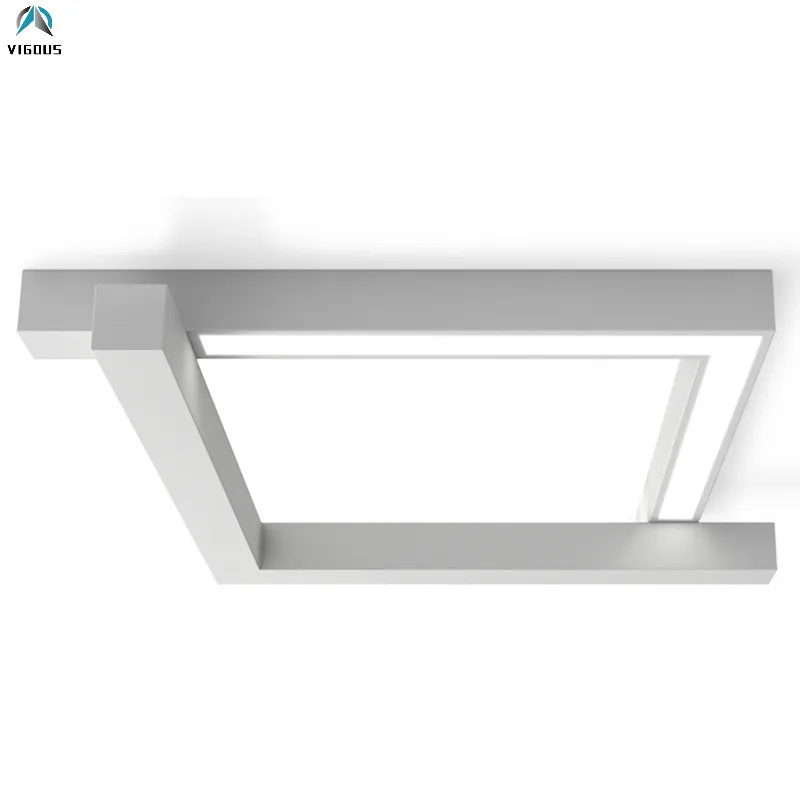 Minimalismo moderno cuadrado Led lámpara de techo dormitorio Dimmable Metal Irregular luz de techo iluminación de interior Lamparas Led