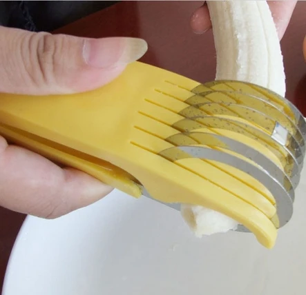 Творческие тенденции моды, для дома инструмент нож для бананов из нержавеющей стали резак для фруктов