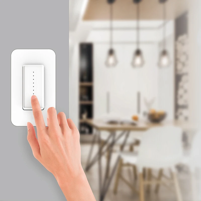 Tuya беспроводной Wifi Диммер Сенсорная панель затемнения настенный выключатель