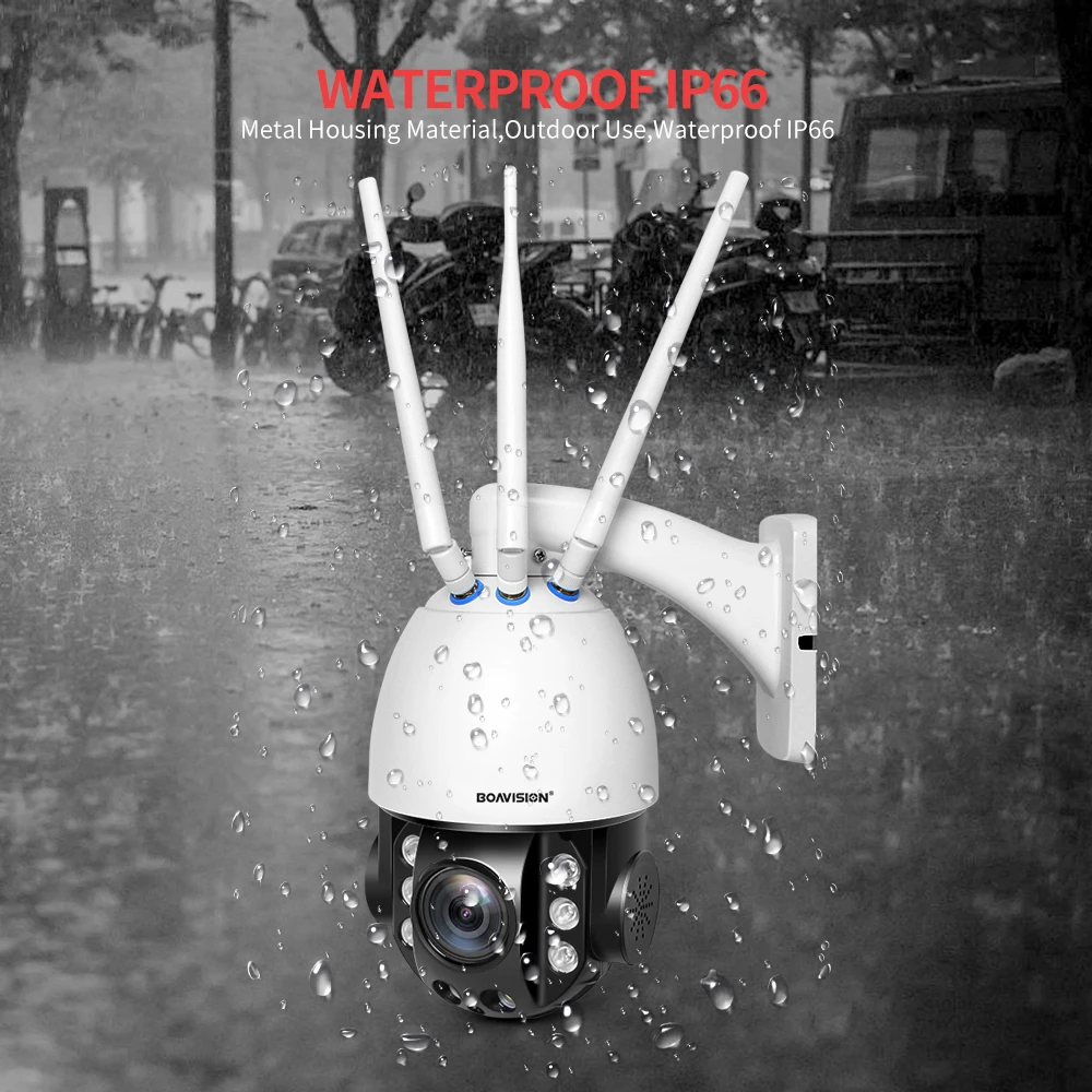  SIM Card 4G PTZ Camera Wireless 1080P 10X / 20X Optical Zoom Outdoor Security CCTV Camera Two Way A - 4.00016E+12