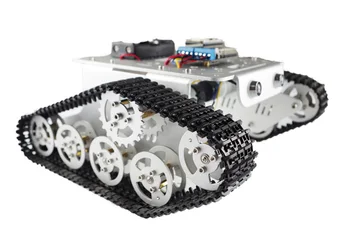 

Silver version Wireless WiFi RC Tank T300 Wall-E From NodeMCU Development Kit with L293D Motor Shield, for DIY toy tank car