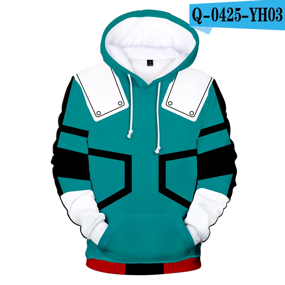 3D Boku No/My Hero Academy мидория изуку Deku Косплей Мужчины/Женщины Толстовка толстовки высокого качества куртки пальто пуловер - Цвет: 3D