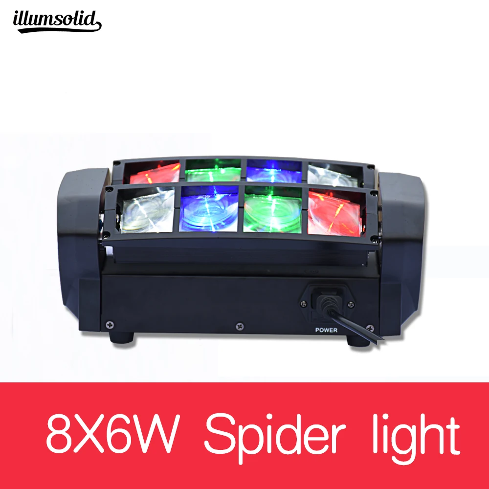 

8x6W Mini LED Spider Moving Head Light for Disco KTV Club Party