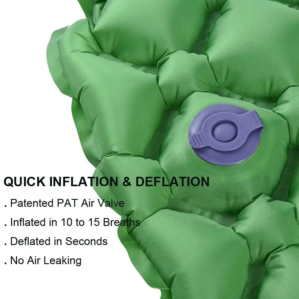 

Newly Sleeping Pad Ultralight Compact Backpacking Air Pad Inflatable Portable Hiking Mattress BFE88