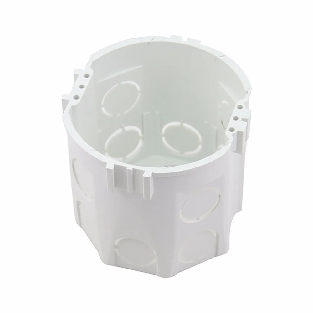 

EU Standard ABS Junction Box Wall Round Mount Cassette For Switch Socket Base