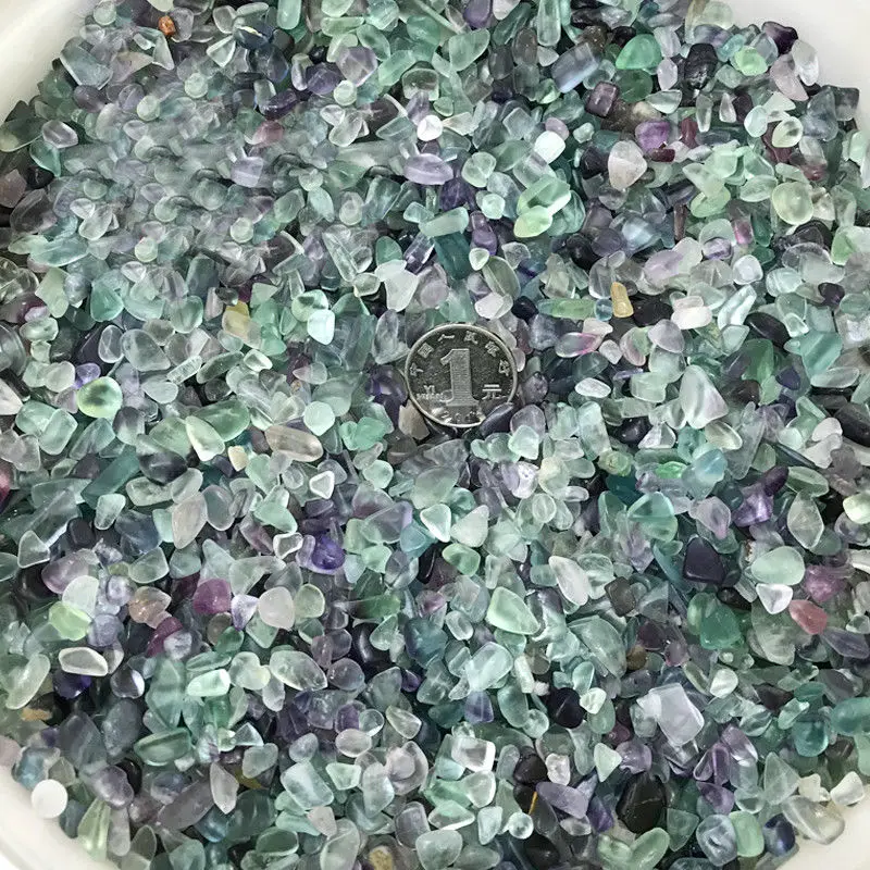 

Drop Shipping 50g 3 Size Natural Fluorite Quartz Crystal Stone Rock Polished Gravel Specimen Gemstones Natural