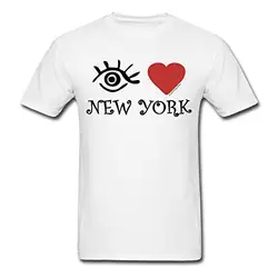 Глаз люблю Нью-Йорк Для мужчин футболка 2018 мода короткий рукав 2018 брендовая футболка Для мужчин модные Повседневное Фитнес Для мужчин