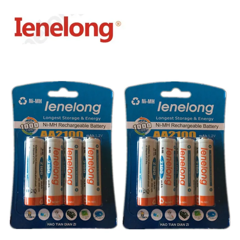 

100% genuine original Ienelong 1600mAh NiMH AA rechargeable batteries, high-quality toys, cameras, flashlights