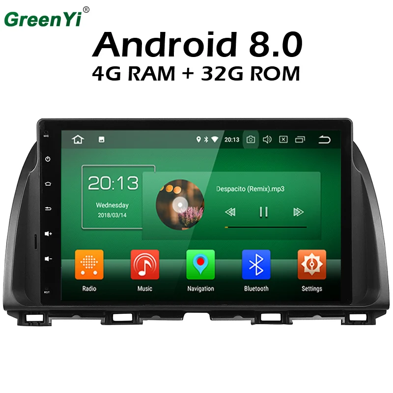 

4GB RAM Octa Core 10.1" Android 8.0 Car DVD GPS Multimedia Player Fit For Mazda CX-5 CX 5 ATENZA Stereo Radio Head Unit
