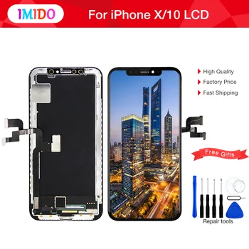 Black TFT OLED LCD Replacement For iPhone X LCD Display 3D Digitizer Touch Screen Assembly 1:1 Perfectly OEM For iphone 10 LCD